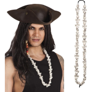 Collier Skull Bones - Adultes - Blanc