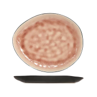 Cosy&Trendy Laguna Bord - 19,5x16cm - Aardewerk - Roze - Kleur Roze - Materiaal Aardewerk