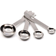 Cosy&Trendy Cuillères à Mesurer - 4 Pièces - Inox - Silver
