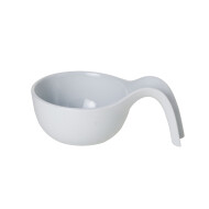 Cosy&Trendy Bol en Forme de Cuillère - 12.5x18x6cm - Porcelaine - Blanc - Couleur Blanc - Matériel Porcelaine