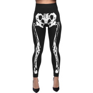 Legging Bones - Femmes - Taille M - Noir/Blanc