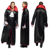Déguisement Vampire Carlyle - Hommes - XL - Noir/Rouge/Blanc - Age Adultes - Sexe Hommes - Taille  XL