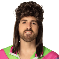 Pruik Larry - Heren - Bruin