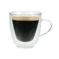 Cosy&Trendy Tasse Isotherme - Double Paroi - 8.5x9cm - Verre - Transparent - Couleur Transparant