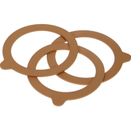 Le Parfait Super Weckringen - Ø85mm - Rubber - Oranje - 10 Stuks - Materiaal Rubber - Kleur Oranje