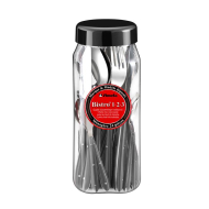 Amefa Bistro 1-2-3 Set de Couverts - Acier Inoxydable - Anthracite - 24 pièces