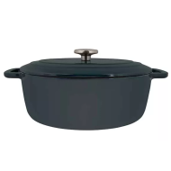 Cosy&Trendy Fontestic Pot de Cuisine - 31x24x12cm - Fonte - Green Herron - Marque Cosy & Trendy - Convient pour Gaz,Induction,Électrique,Keramisch