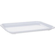 Araven Plateau - 200x150mm - Verre - Blanc - Couleur Blanc - Matériel Verre