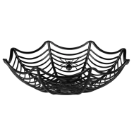 Panier Halloween Toile d’Araignée - 27cm - Noir