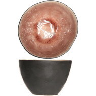 Cosy&Trendy Laguna Plat à Tremper - Ø10cm - Faïence - Vieux Rose - Couleur Vieux Rose - Matériel Poterie