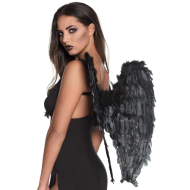 Ailes d’Ange Déchu - Femmes - 65x65cm - Noir - Age Adultes - Taille  One Size - Sexe Dames