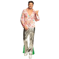 Kostuum Bright Bloom - Heren - Maat M/L - Multicolor - Geslacht Heren - Maat M/L