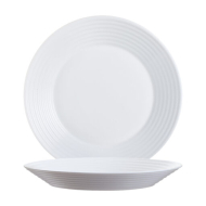 Stairo Diep Bord - Ø23,5cm - Gehard Glas - Wit - Materiaal Glas - Kleur Wit