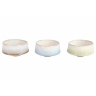 Cocoon Spring Bol - Ø14,5x7,5cm - Grès - 3ass - Couleur Multicolore - Matériel Poterie