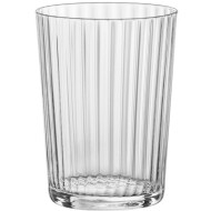 Bormioli Rocco Exclusiva Verres à Eau Striés - 500ml - Verre - 4 Pièces