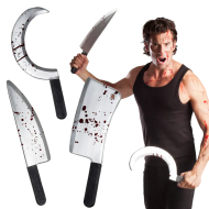 Couteaux Horreur Bloody - Adultes - 45cm - 3 pièces