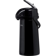 Thermos Thermoskan met Pomp - 1,9L - RVS - Zwart - Kleur Zwart - Inhoud 1,9 l