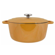 Cosy&Trendy Fontestic Pot de Cuisine - Ø28xH13cm - Fonte - Or Ambré - Marque Cosy & Trendy - Convient pour Toutes sources de chaleur