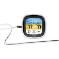 ADE Thermomètre à Sonde Numérique - 190x85x40mm - Plastique - Noir/Gris