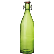 Bormioli Rocco Bouteilles avec Bouchon - 1L - Verre - Vert - 6 Pièces
