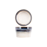 Cosy&Trendy Nora Ramequin - Ø7x4,3cm - Grès - Couleur Blanc,Bleu - Matériel Poterie