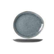 Cosy&Trendy Laguna Onderbord - 33x29cm - Aardewerk - Blue Grey - Materiaal Aardewerk - Kleur Blauwgrijs