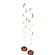 Set de Décorations Tourbillons Creepy Pumpkin - 85cm - 2 pièces