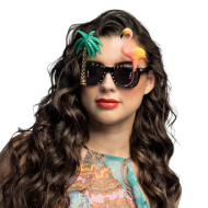 Lunettes de Fête Hawaï - Adultes - Noir