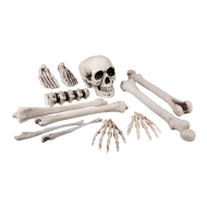 Set Tête de Mort et Os - 12 pièces
