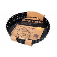 Birkmann Bread Buddies Moule à Quiche Carré - 20x20cm - Acier - Noir - Forme Rond - Matériel Acier