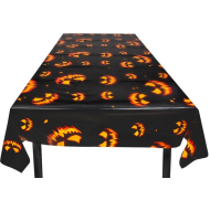 Nappe Creepy Pumpkin - 120x180cm - PE - Noir/Orange