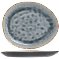 Cosy&Trendy Bord Laguna - 27x23cm - Aardewerk - Grijs - Kleur Grijs - Materiaal Aardewerk