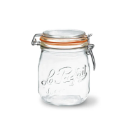 Le Parfait Super Pichet de Conservation - Couvercle à Clipser - 0.75L - Verre - 6 Pièces - Matériel Verre - Couleur Transparant
