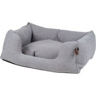 Mand Snooze Nut Grey 80x60cm - Vorm Rechthoekig - Materiaal Textiel - Kleur Grijs