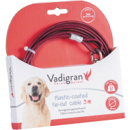 Aanlegkabel geplastificeerd rood 3m - Kleur Rood