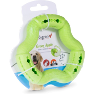 Speelgoed hond TPR ring Green Apple 12cm - Materiaal TPR