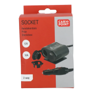 Carpoint 2-Weg 12V Stekkerdoos 10A