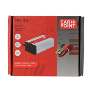 Carpoint Omvormer 12V>230V 600W accuklemmen Frans/Belgisch stopcontact