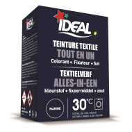 Ideal mini teinture textile bleu 230 g - Surmatelas - Marque Ideal - Contenu 230 g