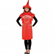 Kostuum Ketchup Fles - M/L - Geslacht Unisex - Maat M/L