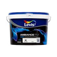Ambiance mur satin mix 5 L blanc - Surmatelas - Marque Levis - Convient pour Intérieur - Primer Peinture en phase aqueuse - Application Mur - Fil brillant Mate