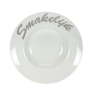 Cosy&Trendy Bord - Ø17-27,5x6cm - Opaal - Wit - Kleur Wit - Materiaal Opaal