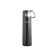Tc Thermomode Bouteille Isotherme - Bouchon à Vis - 0,5L - Acier Inoxydable - Noir - Contenu 500 ml - Couleur Noir