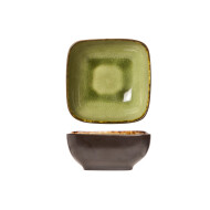 Cosy&Trendy Mossa Coupe - 11x11x5cm - Grès - Vert - Matériel Poterie - Couleur Vert