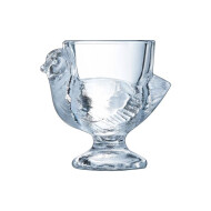 Poule Coquetier - 7x7cm - Verre - Transparent