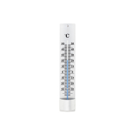 Lifetime Garden Thermomètre Intérieur et Extérieur -39 à +50 Celsius - 4x21cm - Aluminium - Argenté