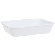 Araven Plateau Profond - 20x15x4cm - Plastique - Blanc - Matériel Matière plastique - Couleur Blanc