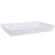 Araven Plateau Profond - 35x24x4cm - Plastique - Blanc - Couleur Blanc - Matériel Matière plastique