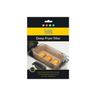 Nostik Filtre pour Panier de Friteuse – Revêtement Antiadhésif – 25x34cm – Plastique – Argenté - Contenu Nvt - Type de friteuse Enkele frituurpan