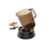ADE Balance de Cuisine Rebecca - Incl. 2x AAA -16,5x13,5cm - Plastique - Noir/Marron